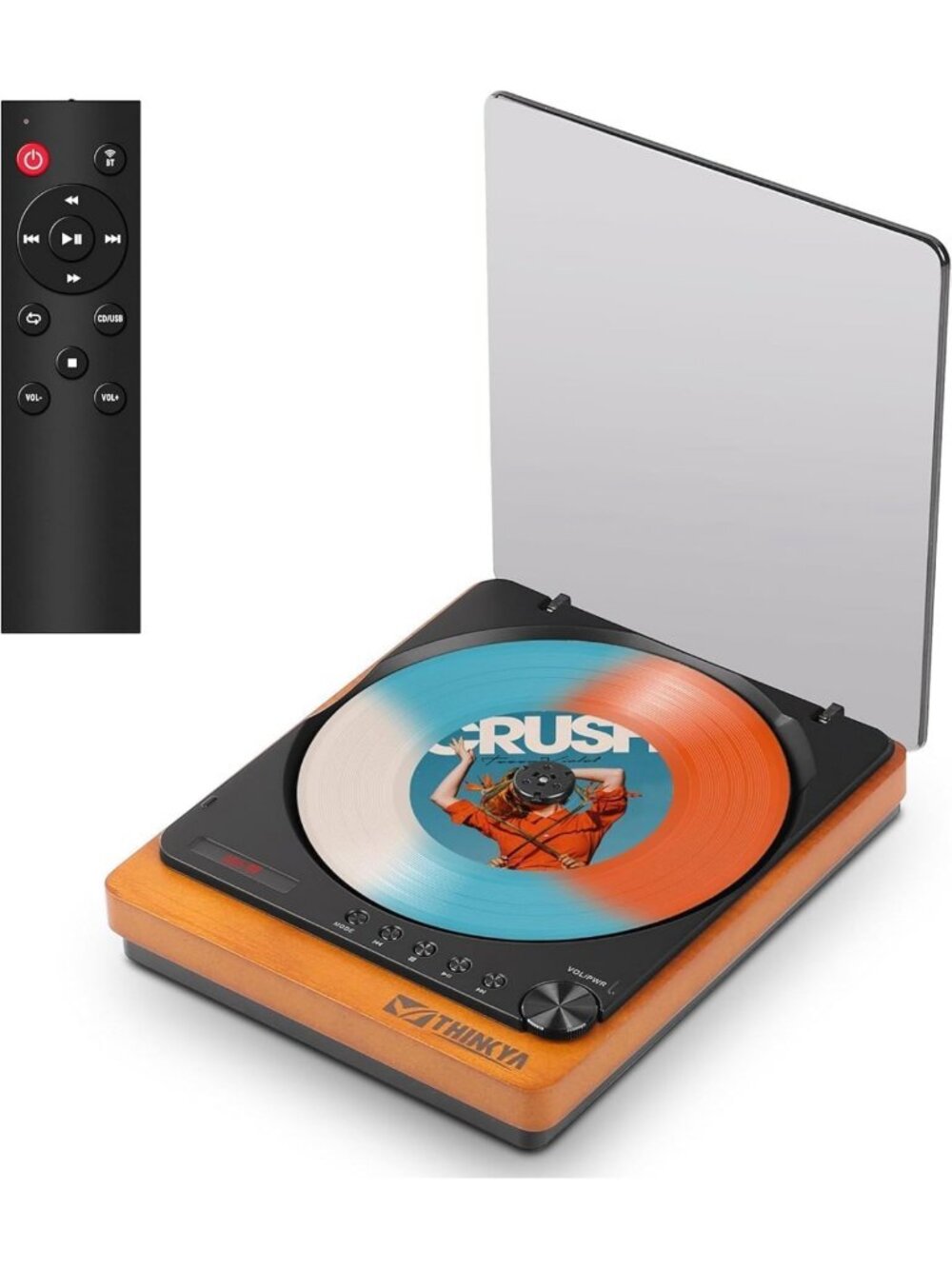Portable Bluetooth CD Player - Compact Home Audio System, No Speaker Needed